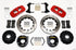 Wilwood AERO4 Rear P-Brake Kit 14.00in Drill Red 2005-2014 Mustang - Striker Modified