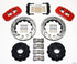 Wilwood AERO4 RearTruck Kit 14.25in Drill Red 1999-2010 GM 1500-SUV 1 Piston OE Caliper - Striker Modified