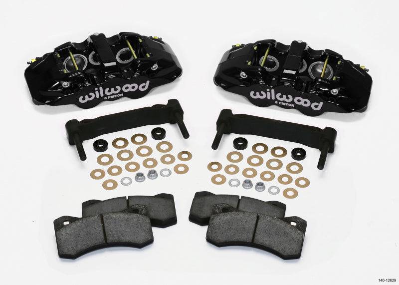 Wilwood AERO6 Front Caliper & Bracket Kit - Black 97-13 C5/C6 Corvette w/ OEM HD/Z51 Rotors - Striker Modified