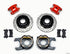 Wilwood D154 P/S P-B Kit Drilled-Red Chevy C-10 2.42 Offset 5-lug - Striker Modified