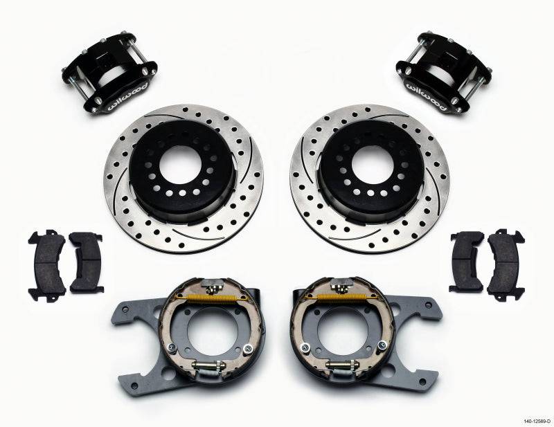 Wilwood D154 P/S Park Brake Kit Drilled Chevy C-10 2.42 Offset 5-lug - Striker Modified