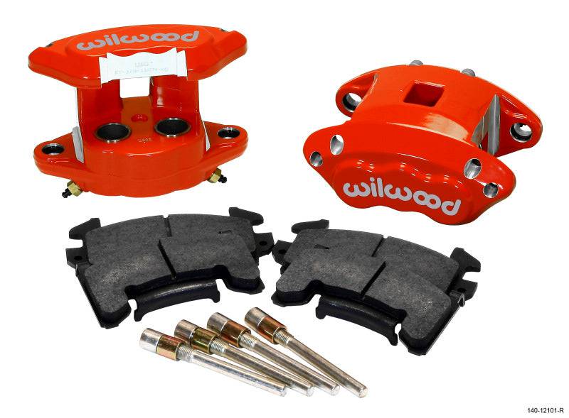 Wilwood D154 Rear Caliper Kit - Red 1.12 / 1.12in Piston 1.04in Rotor - Striker Modified