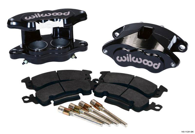 Wilwood D52 Front Caliper Kit - Black Pwdr 2.00 / 2.00in Piston 1.04in Rotor - Striker Modified