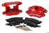 Wilwood D52 Rear Caliper Kit - Red 1.25 / 1.25in Piston 1.28in Rotor - Striker Modified