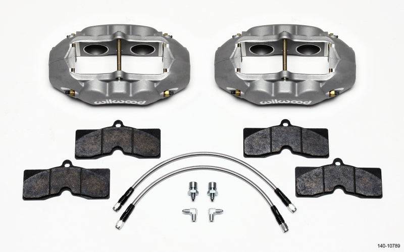 Wilwood D8-4 Front Caliper Kit Clear Corvette C2 / C3 65-82 - Striker Modified