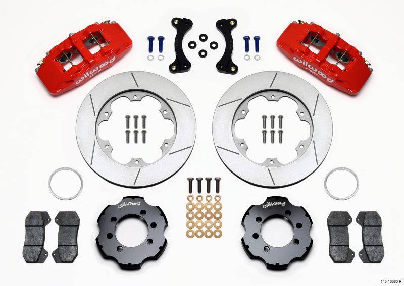 Wilwood Dynapro 6 Front Hat Kit 11.00in GT Rotor Red 95-05 Miata - Striker Modified
