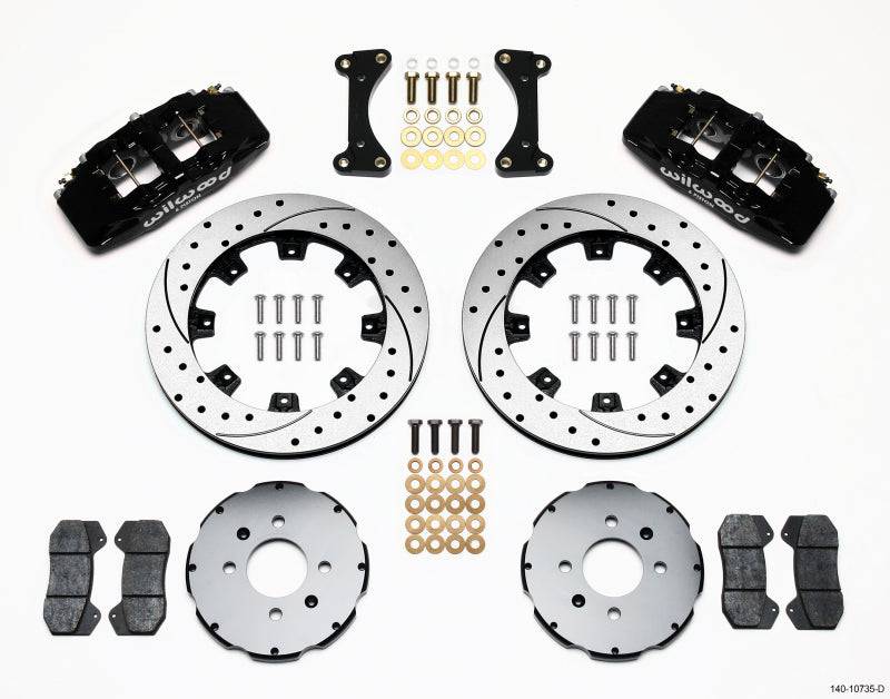 Wilwood Dynapro 6 Front Hat Kit 12.19in Drilled 94-01 Honda/Acura w/262mm Disc - Striker Modified