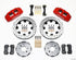 Wilwood Dynapro 6 Front Hat Kit 12.19in Drilled Red 90-99 Civic w/240 mm Disc - Striker Modified