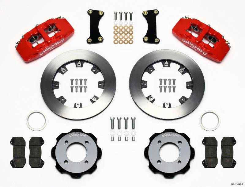 Wilwood Dynapro 6 Front Hat Kit 12.19in Red 2011 Fiesta - Striker Modified