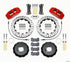 Wilwood Dynapro 6 Front Hat Kit 12.88in Drilled Red 2002-Up Mini Cooper w/ Lines - Striker Modified