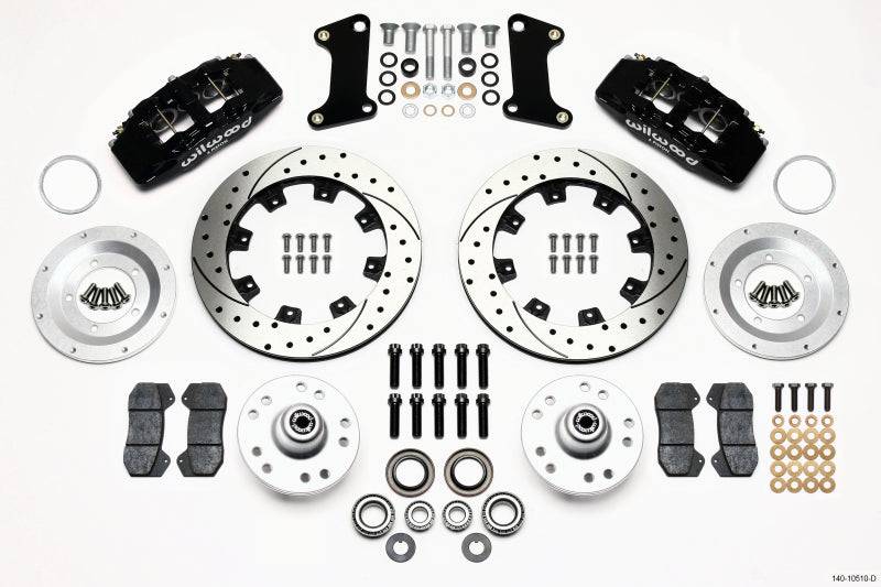 Wilwood Dynapro 6 Front Hub Kit 12.19in Drilled 67-69 Camaro (*Line Kit Needed*) - Striker Modified