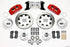 Wilwood Dynapro 6 Front Hub Kit 12.19in Drilled Red 67-69 Camaro (*Line Kit Needed*) - Striker Modified