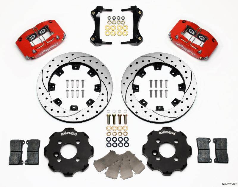 Wilwood Dynapro Radial Front Kit 12.19in Drilled Red Mini Cooper - Striker Modified