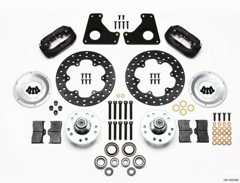Wilwood Forged Dynalite Front Drag Kit Drilled Rotor 79-87 GM G Body - Striker Modified