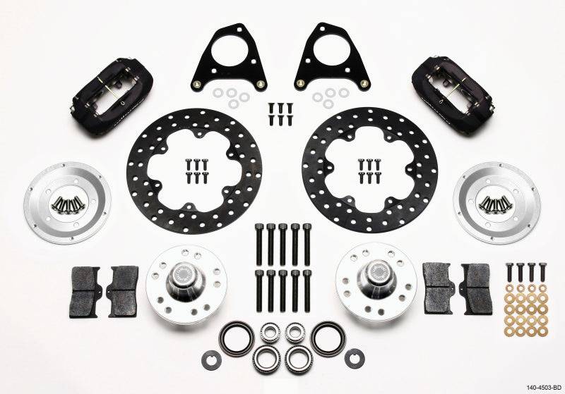 Wilwood Forged Dynalite Front Drag Kit Drilled Rotor 87-93 Mustang 84-86 SVO 5 Lug - Striker Modified