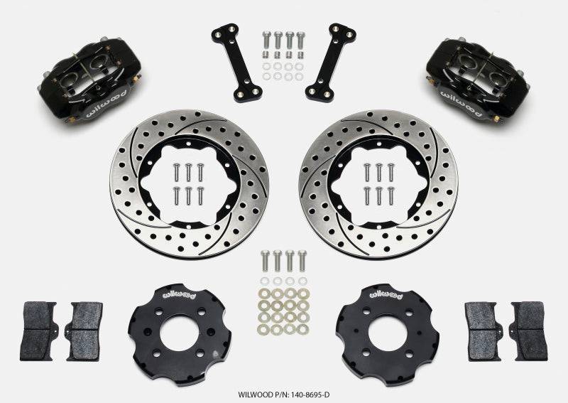 Wilwood Forged Dynalite Front Hat Kit 11.00in Drilled Integra/Civic w/Fac.240mm Rtr - Striker Modified