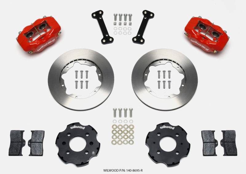 Wilwood Forged Dynalite Front Hat Kit 11.00in Red Integra/Civic w/Fac.240mm Rtr - Striker Modified
