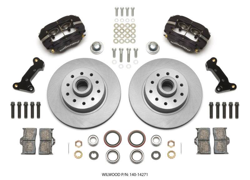 Wilwood Forged Dynalite Front Kit 11.03in 1 PC Rotor&Hub 74-80 Pinto/Mustang II Disc Spindle only - Striker Modified