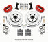 Wilwood Forged Dynalite-M Front Kit 11.00in 1 PC Rotor&Hub Red 67-69 Camaro 64-72 Nova Chevelle - Striker Modified