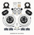 Wilwood Forged Dynalite-M Front Kit 11.30in 1 PC Rotor&Hub-Drill 65-69 Mustang Disc & Drum Spindle - Striker Modified