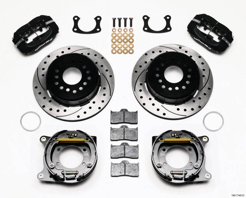 Wilwood Forged Dynalite P/S Park Brake Kit Drilled New Big Ford 2.50in Offset - Striker Modified