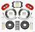 Wilwood Narrow Superlite 6R Front Hat Kit 12.88in Red 06-12 Volkswagen GTI w/ Lines - Striker Modified