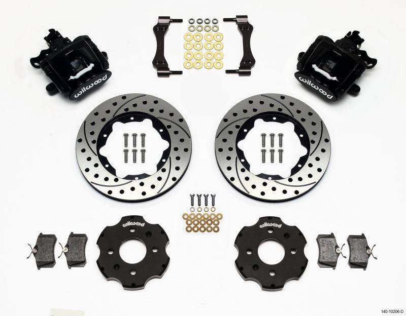 Wilwood Combination Parking Brake Rear Kit 11.00in Drilled Civic / Integra Disc 2.39 Hub Offset - Striker Modified