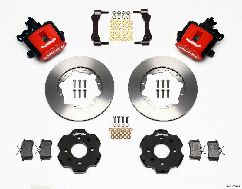 Wilwood Combination Parking Brake Rear Kit 11.00in Red Civic / Integra Disc 2.39 Hub Offset - Striker Modified