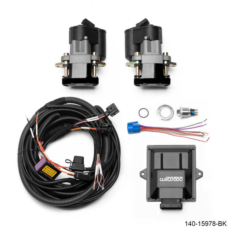 Wilwood Electronic Parking Brake Rear Retrofit Kit - 0.810in Rotor Black - Striker Modified
