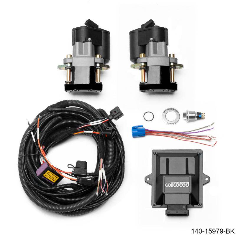 Wilwood Electronic Parking Brake Rear Retrofit Kit - 0.810in Rotor Black - Striker Modified