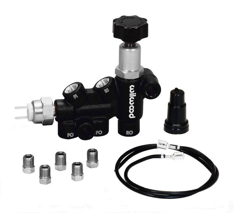 Wilwood Proportioning Valve - Knob Adjust 3/8-24 IF Combo w/ switch - Striker Modified