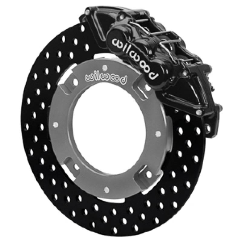 Wilwood 17-21 Can-Am X3RS Black 6-Piston Front Kit 11.25in - Drilled Rotors - Striker Modified