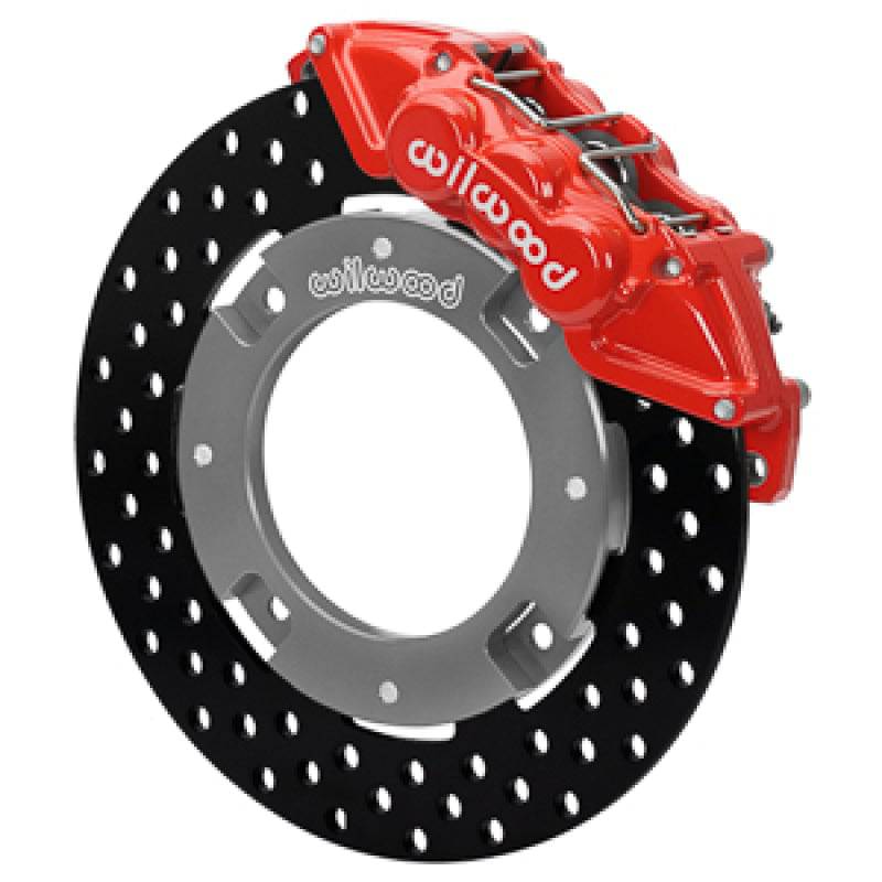 Wilwood 17-21 Can-Am X3RS Red 6-Piston Front Kit 11.25in - Drilled Rotors - Striker Modified