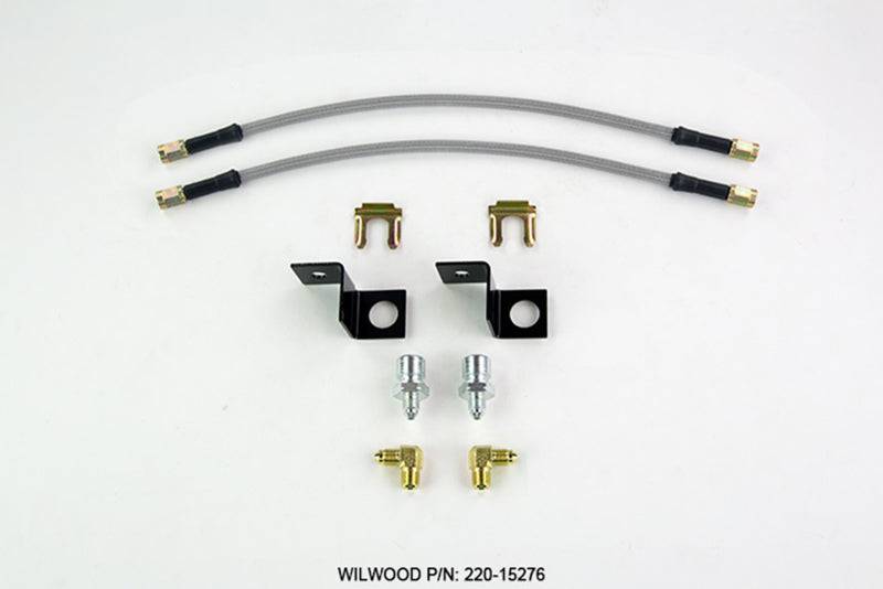 Wilwood Flexline Kit 14 inch -3 M10-1.5 IF 1/8 NPT 90 Degree - Striker Modified