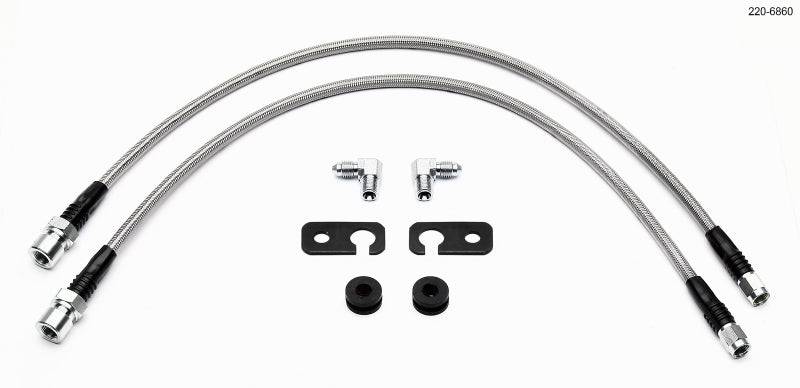 Wilwood Flexline Kit 2002 Acura RSX 5 Lug w/ Forged Dynalite Front Caliper - Striker Modified