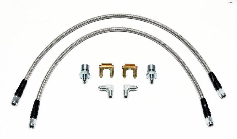 Wilwood Flexline Kit 22 inch 3/8-24 to 90 Degree - Striker Modified