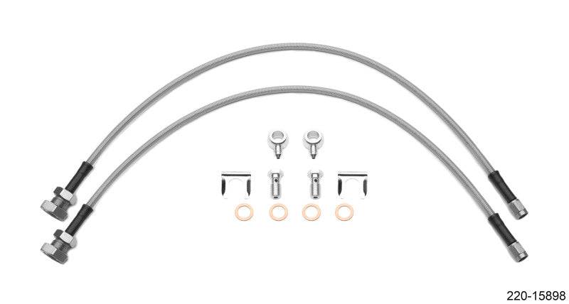 Wilwood Flexline Kit 24in 7/16-20in Banjo - 5/8-26in Male Bulkhead (Fits D52 Caliper) - Striker Modified