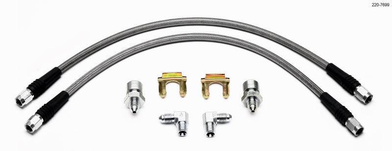 Wilwood Flexline Kit 55-57 Chevy w/ Forged Dynalite Front Caliper - Striker Modified