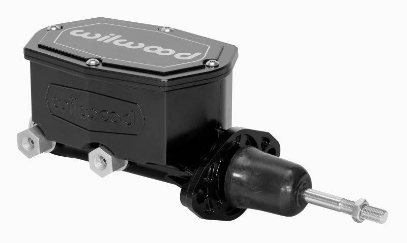 Wilwood Compact Tandem Master Cylinder - 1in Bore - w/Pushrod (Black) - Striker Modified