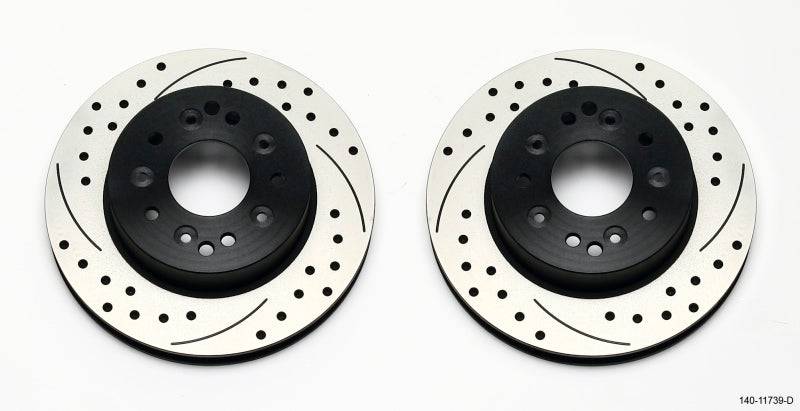Wilwood Rotor Kit Rear-Drilled 65-82 Corvette C2/C3 (1Pc Rotors) - Striker Modified