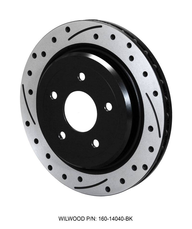 Wilwood Rotor-Rear-SRP-C5/C6 Vette-RH-BLK 12.00 x 1.03 - 5 x 4.75in - Striker Modified