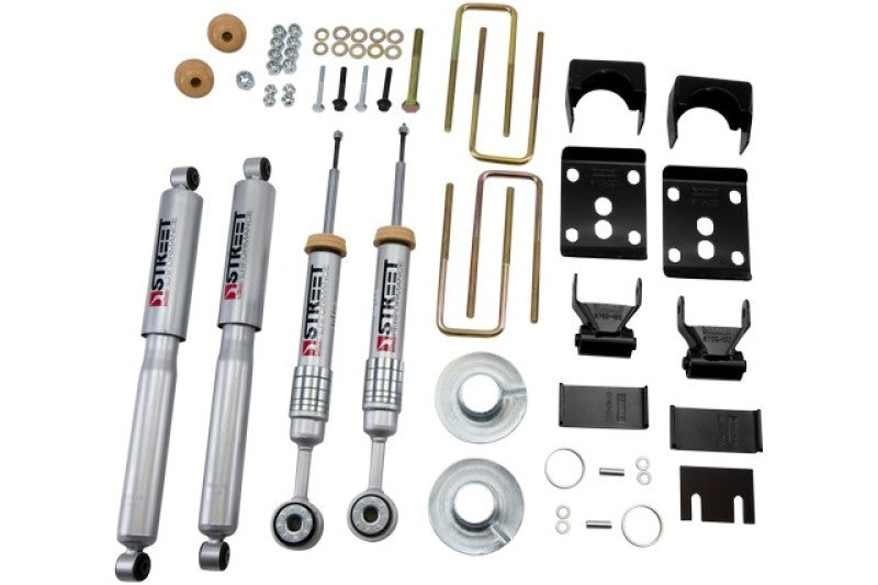 Belltech 09-13 Ford F150 Reg Cab 2WD Short Bed Lowering Kit w/SP Shocks 1 or 3in F/5.5in R Drop - Striker Modified