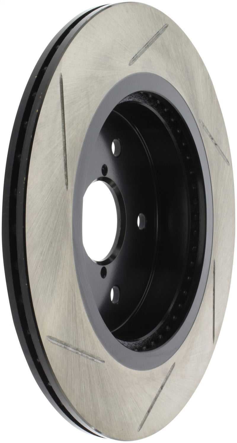 StopTech 16-17 Subaru WRX w/EyeSight Technology Sport Slotted Rear Left Rotor - Striker Modified