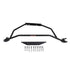 BBK 94-04 Mustang V6 GT Tubular Strut Tower Brace - Black Powdercoat Finish - Striker Modified