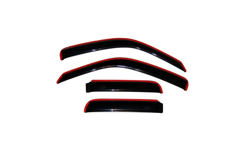 AVS 02-07 Jeep Liberty Ventvisor In-Channel Front & Rear Window Deflectors 4pc - Smoke - Striker Modified
