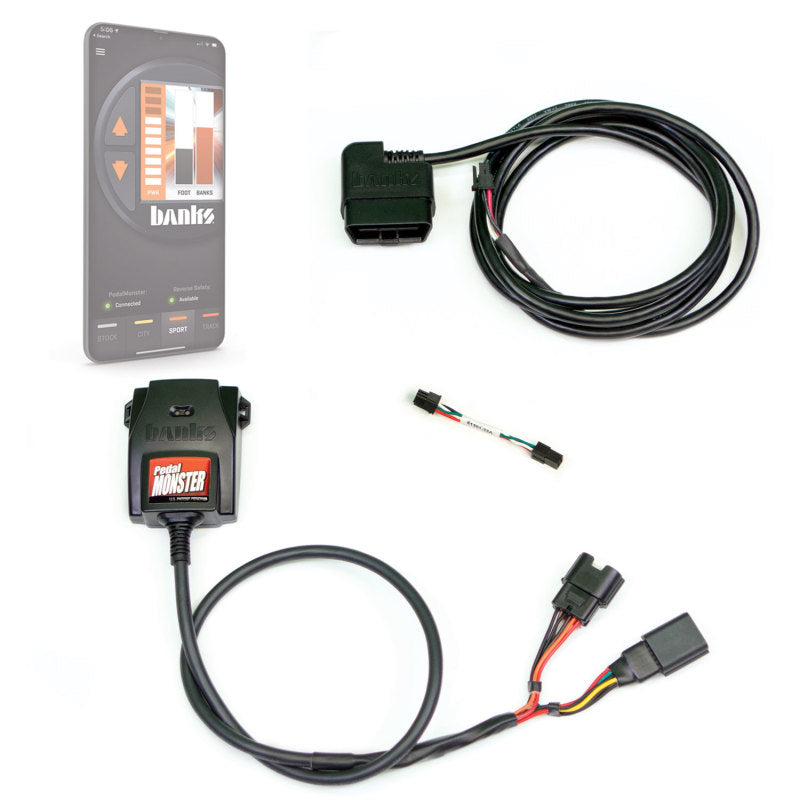 Banks Power Pedal Monster Kit (Stand-Alone) - Molex MX64 - 6 Way - Use w/Phone - Striker Modified