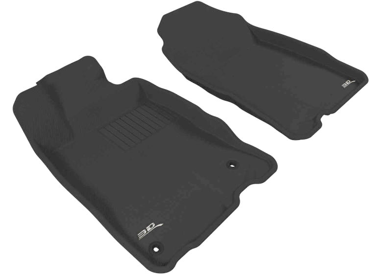 3D MAXpider 2011-2016 Honda CR-Z Kagu 1st Row Floormat - Black - Striker Modified