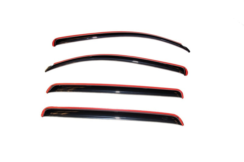 AVS 07-18 Toyota Tundra Crewmax Ventvisor In-Channel Front & Rear Window Deflectors 4pc - Smoke - Striker Modified