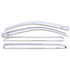 AVS 15-18 Chevy Silverado 2500 Crew Cab Ventvisor Front & Rear Window Deflectors 4pc - Chrome - Striker Modified
