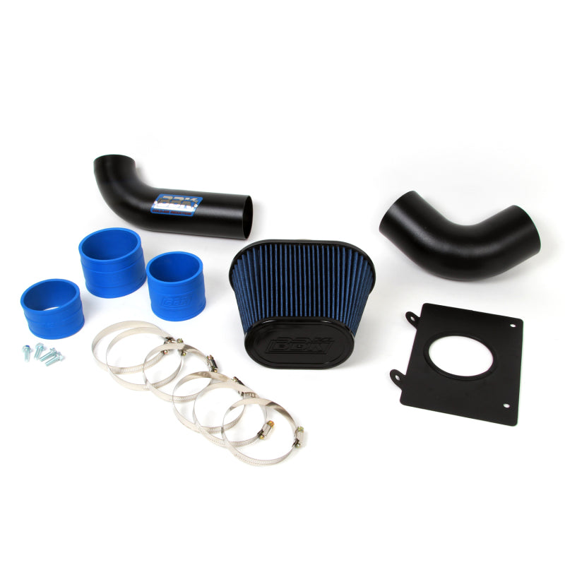 BBK 86-93 Mustang 5.0 Cold Air Intake Kit - Fenderwell Style - Blackout Finish - Striker Modified